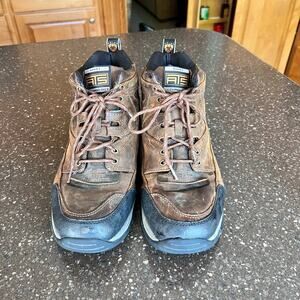 ARIAT Terrain Hiking Boots Men's 12D Brown Waterproof Western Leather ATS